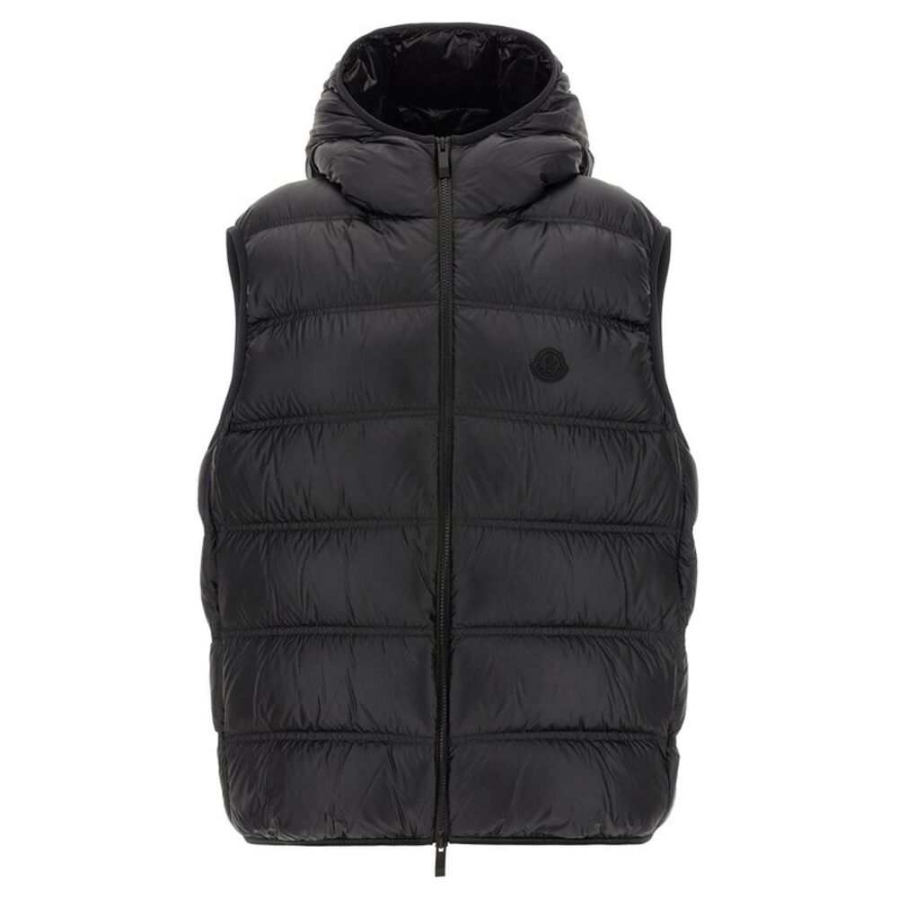 Moncler Black Polyamide Sleeveless Men's Jacket